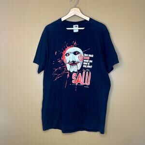 Vintage SAW Jigsaw Crazy Movie T-Shirt